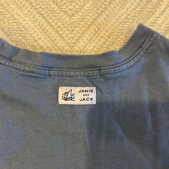 Janie and Jack Boys Nautical Graphic Tee - Blue: Size 18-24 Months - Picture 6 of 6